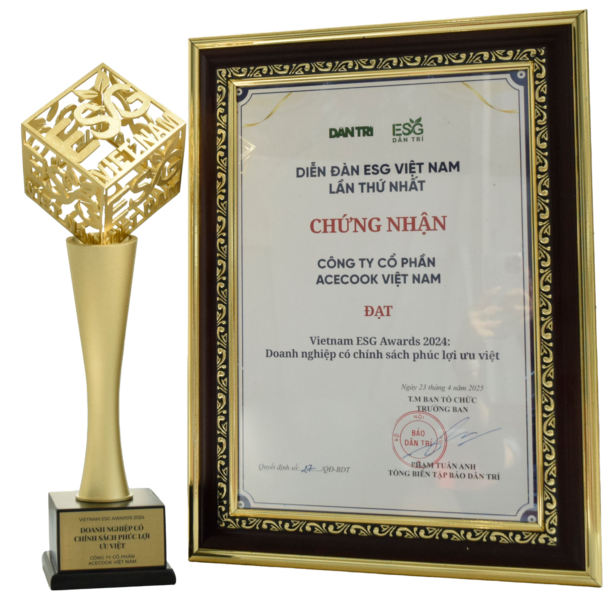 Vietnam ESG Awards 2024 - Doanh nghiệp có chính sách phúc lợi ưu việt